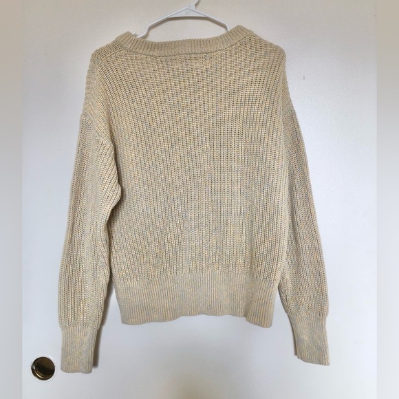 Universal Thread Light Yellow 100% Cotton Sweater - Picture 3 of 6